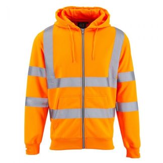 Hi-Vis Zipped Hoody